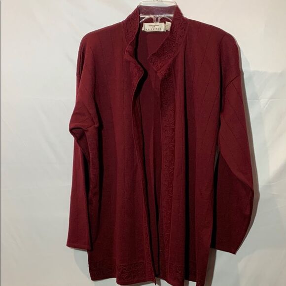 ——-NOT FOR SALE —-NORDSTROM Merino Wool Open Front Cardigan Vintage Italy - Picture 1 of 6